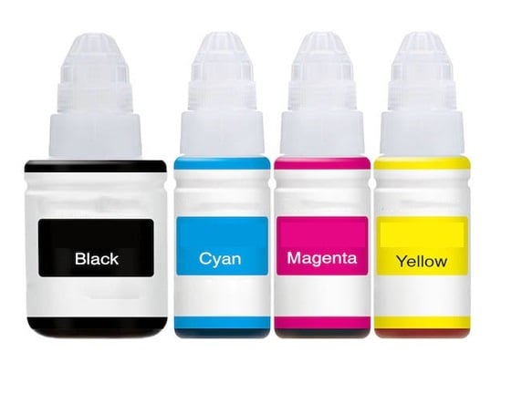 Compatible Canon GI-490 Full Set of Ink Bottles (Black/Cyan/Magenta/Yellow)